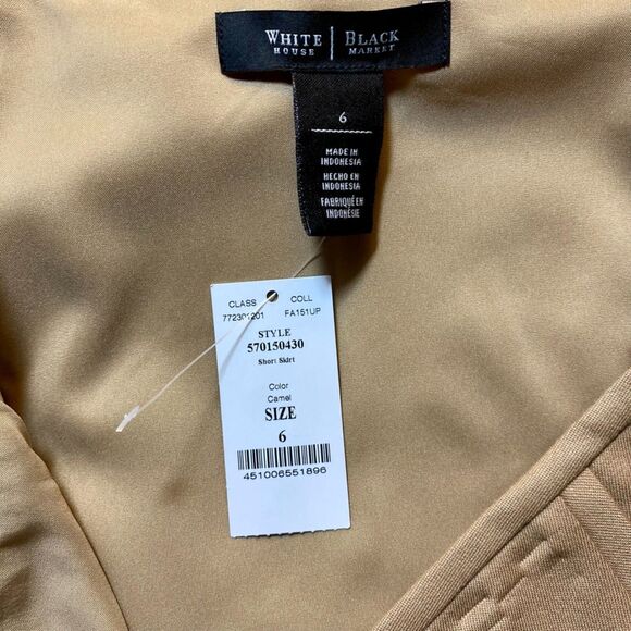 NWT White House Black Market Camel Skirt - Size 6 - Lined & Elegant - Picture 6 of 8